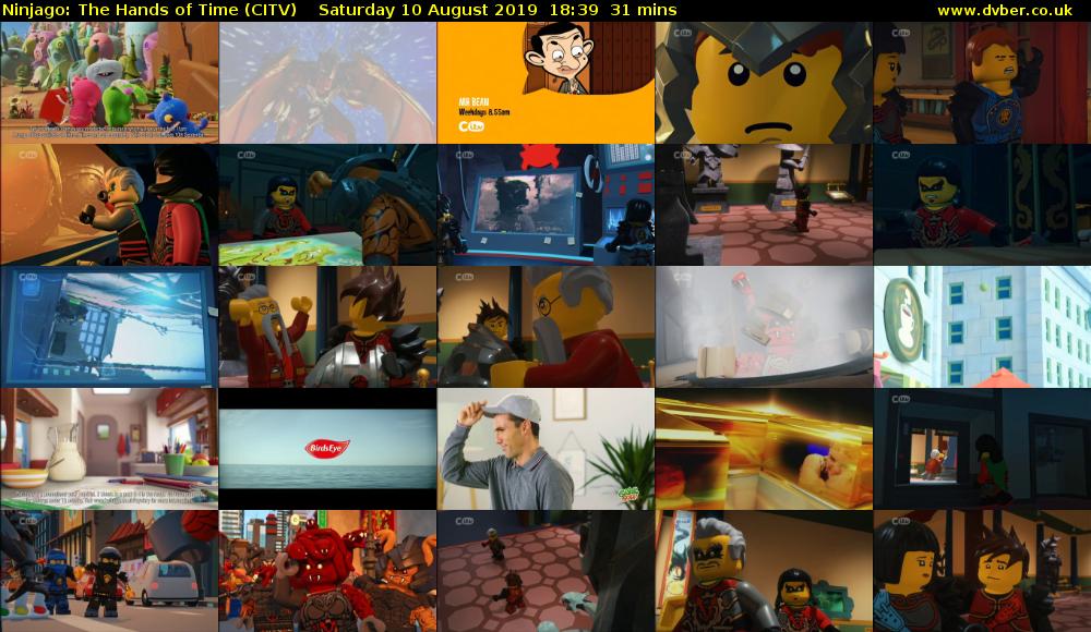 Ninjago: The Hands of Time (CITV) Saturday 10 August 2019 18:39 - 19:10