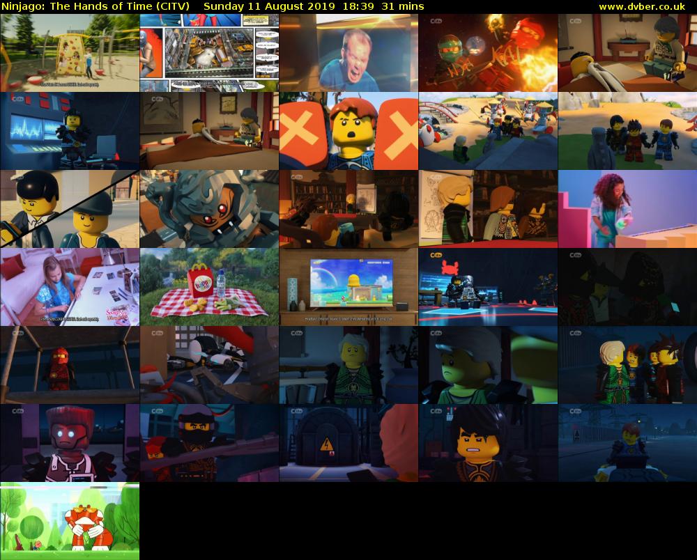 Ninjago: The Hands of Time (CITV) Sunday 11 August 2019 18:39 - 19:10