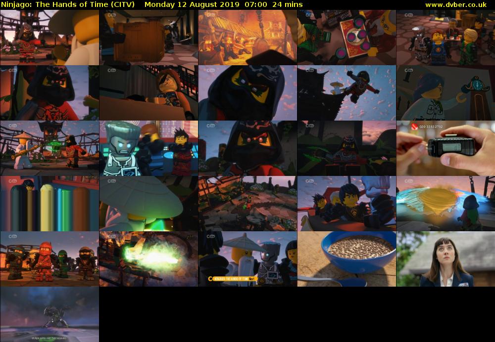Ninjago: The Hands of Time (CITV) Monday 12 August 2019 07:00 - 07:24