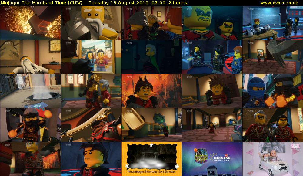 Ninjago: The Hands of Time (CITV) Tuesday 13 August 2019 07:00 - 07:24
