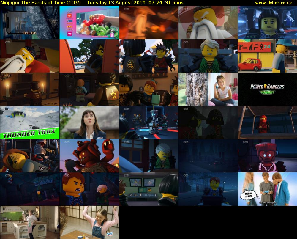 Ninjago: The Hands of Time (CITV) Tuesday 13 August 2019 07:24 - 07:55