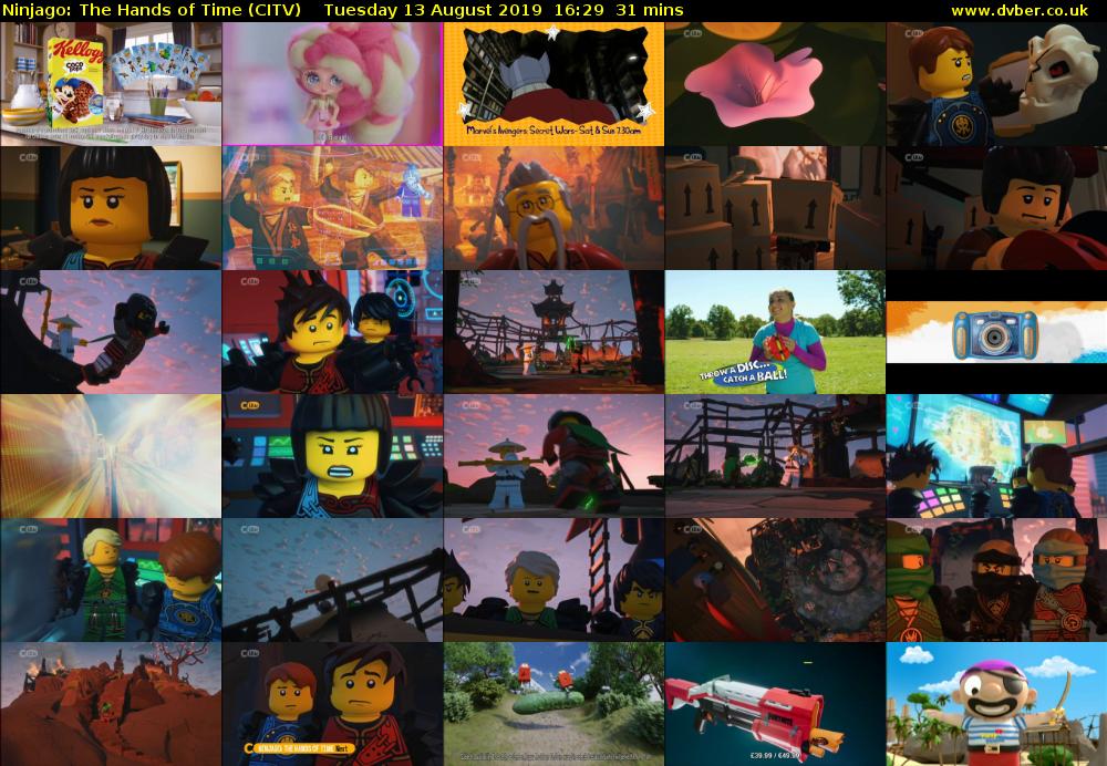 Ninjago: The Hands of Time (CITV) Tuesday 13 August 2019 16:29 - 17:00