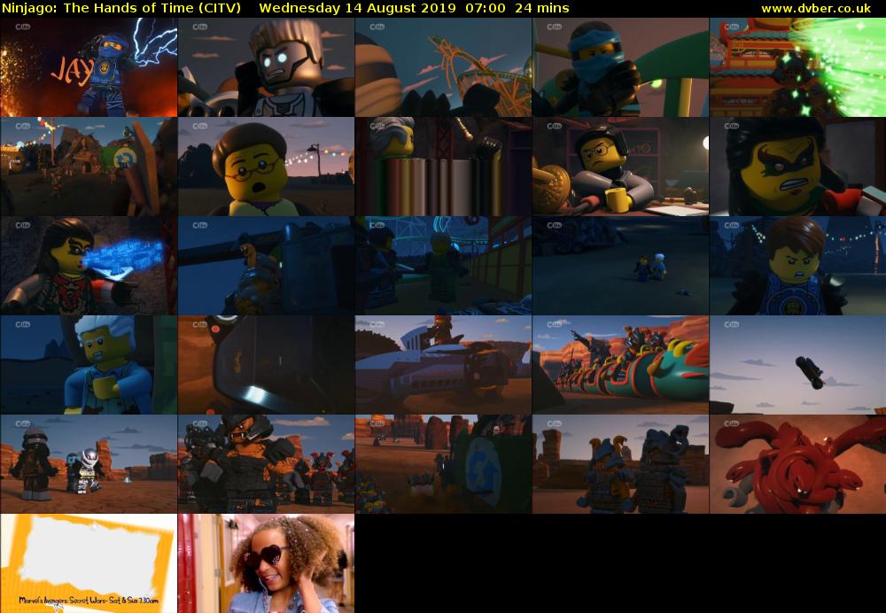 Ninjago: The Hands of Time (CITV) Wednesday 14 August 2019 07:00 - 07:24