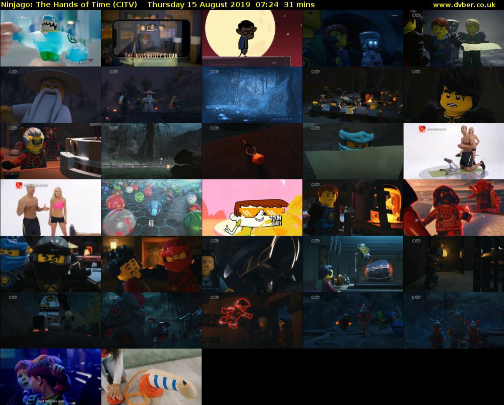 Ninjago: The Hands of Time (CITV) Thursday 15 August 2019 07:24 - 07:55