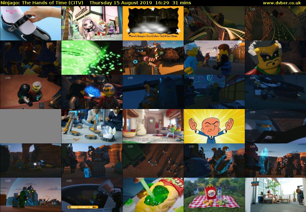 Ninjago: The Hands of Time (CITV) Thursday 15 August 2019 16:29 - 17:00