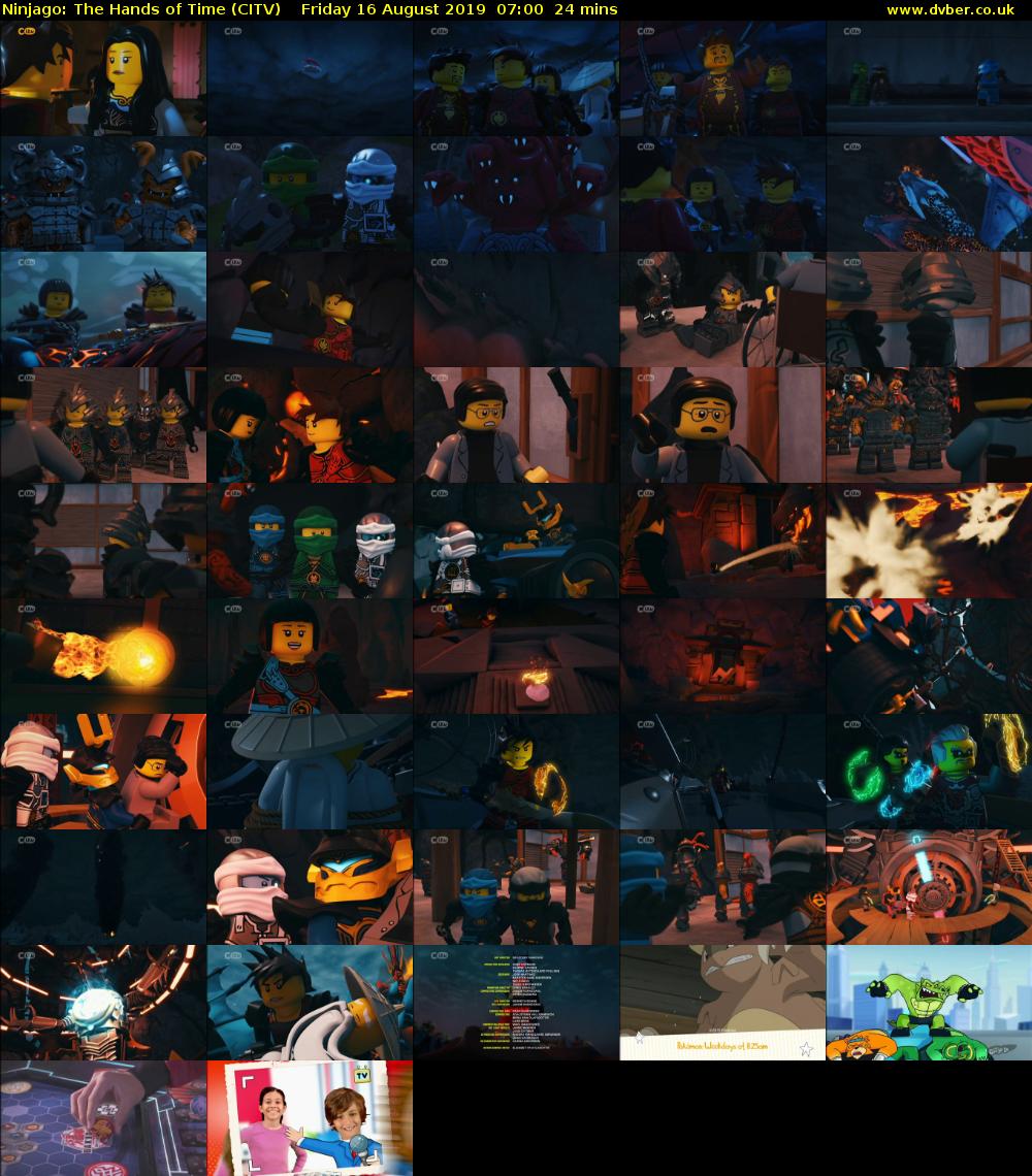 Ninjago: The Hands of Time (CITV) Friday 16 August 2019 07:00 - 07:24