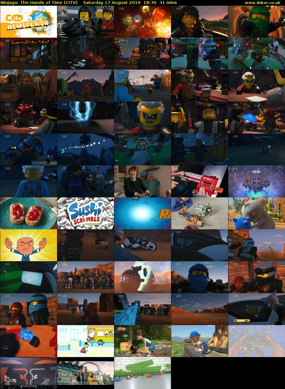 Ninjago: The Hands of Time (CITV) Saturday 17 August 2019 18:39 - 19:10
