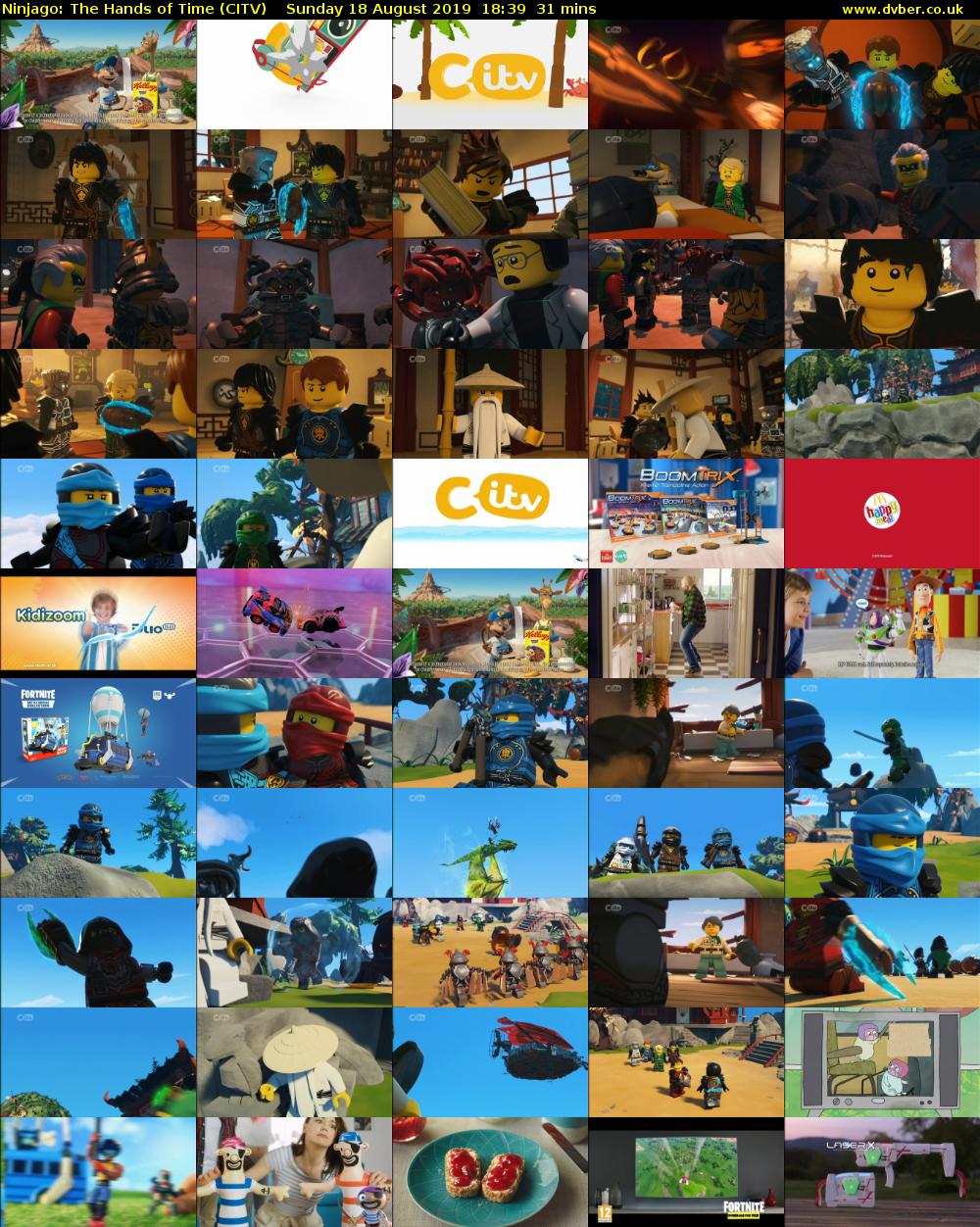 Ninjago: The Hands of Time (CITV) Sunday 18 August 2019 18:39 - 19:10