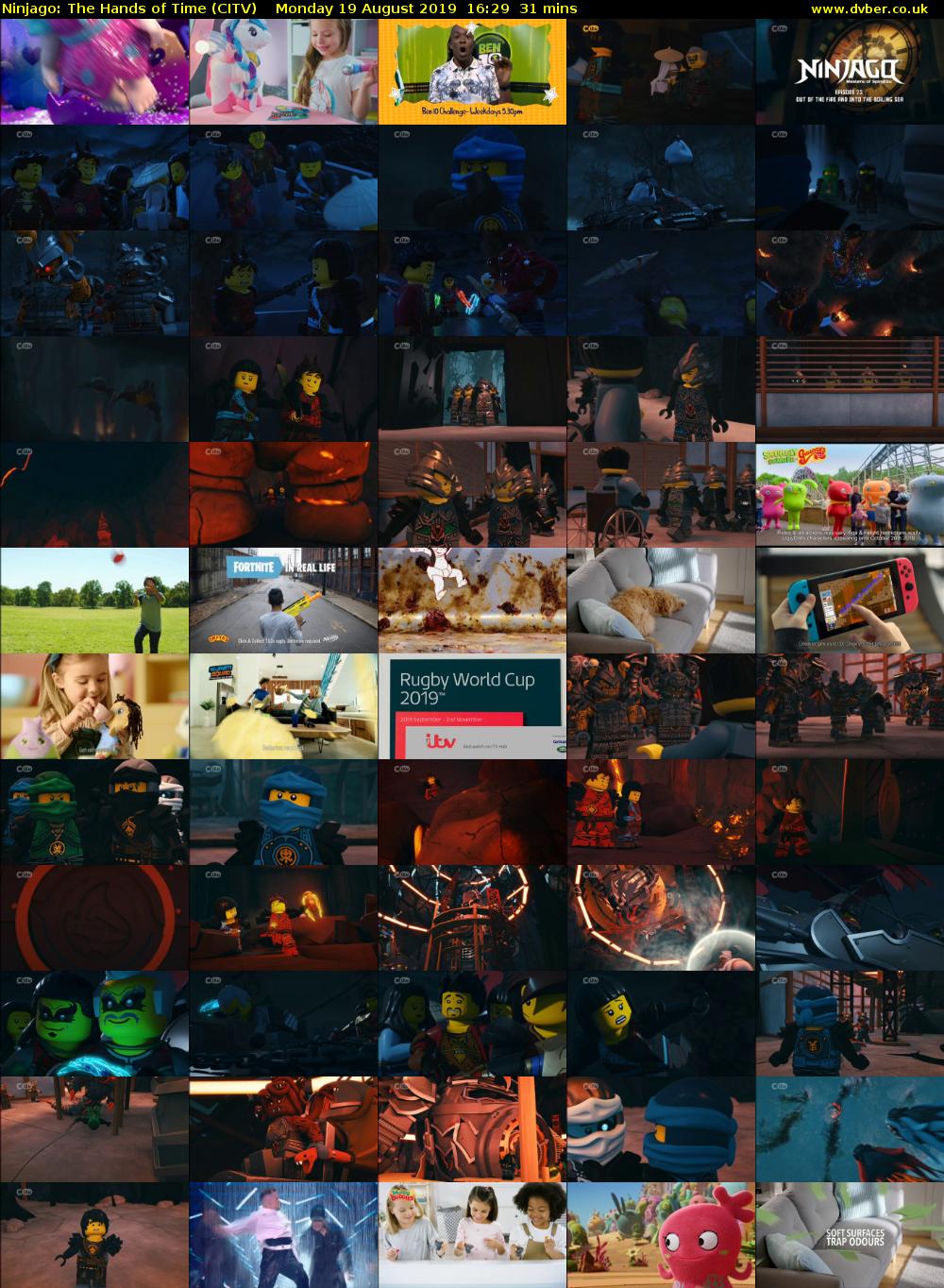 Ninjago: The Hands of Time (CITV) Monday 19 August 2019 16:29 - 17:00