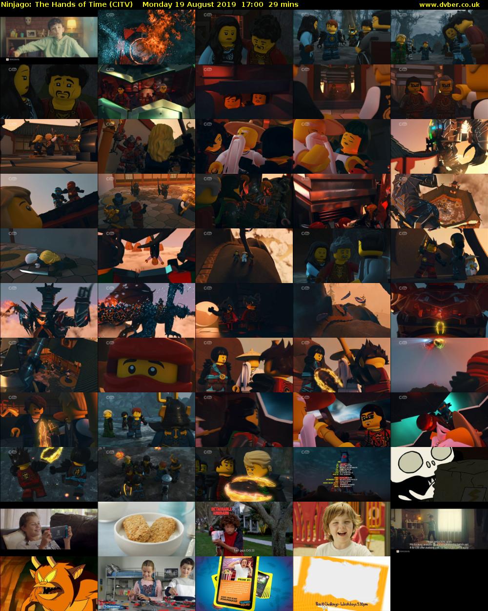 Ninjago: The Hands of Time (CITV) Monday 19 August 2019 17:00 - 17:29