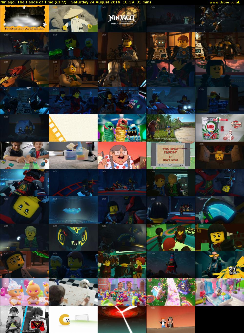 Ninjago: The Hands of Time (CITV) Saturday 24 August 2019 18:39 - 19:10