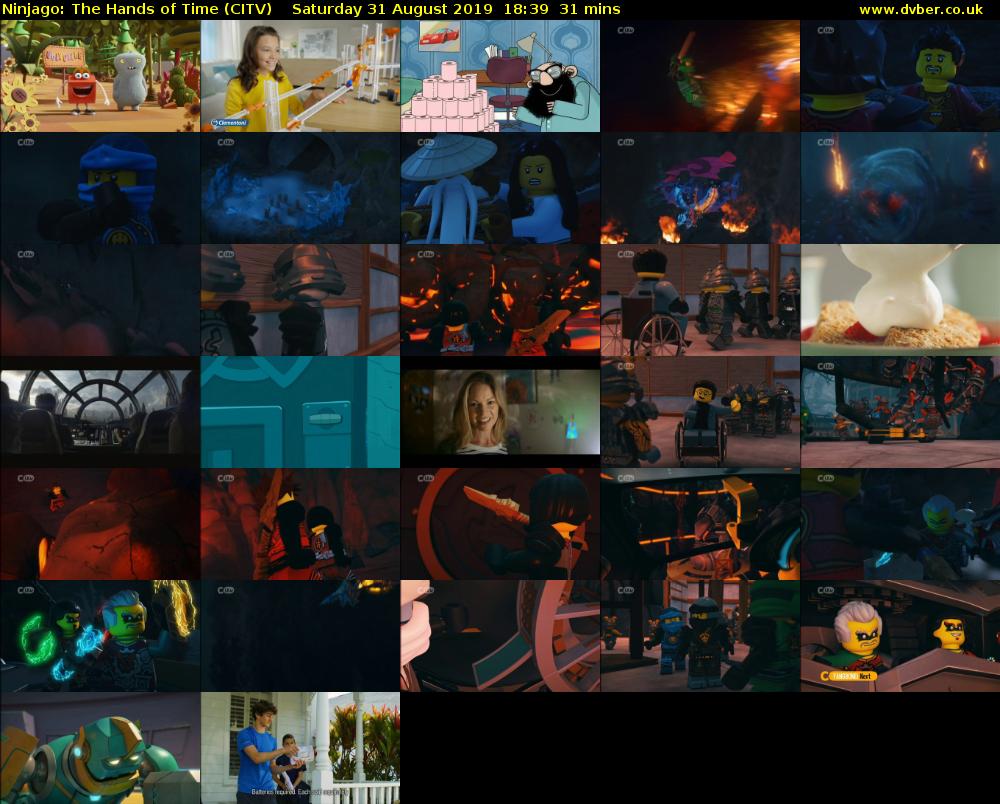 Ninjago: The Hands of Time (CITV) Saturday 31 August 2019 18:39 - 19:10