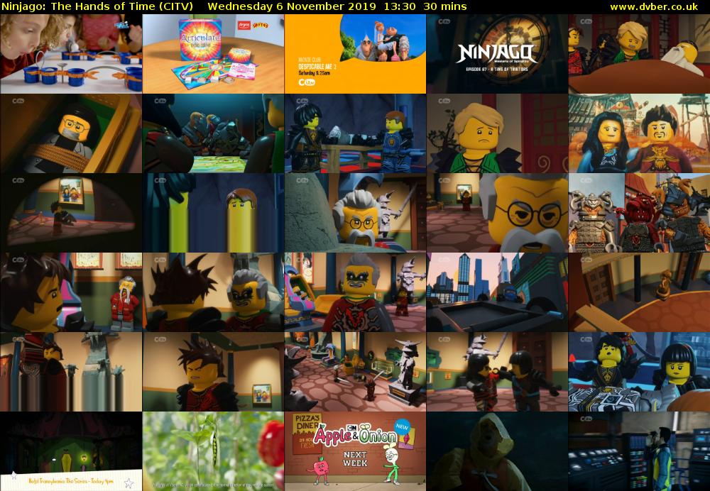 Ninjago: The Hands of Time (CITV) Wednesday 6 November 2019 13:30 - 14:00
