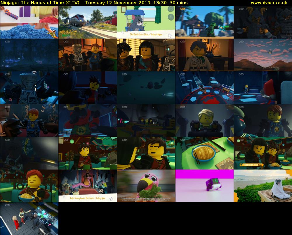 Ninjago: The Hands of Time (CITV) Tuesday 12 November 2019 13:30 - 14:00