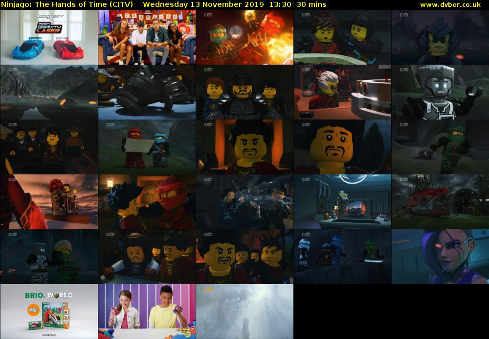 Ninjago: The Hands of Time (CITV) Wednesday 13 November 2019 13:30 - 14:00
