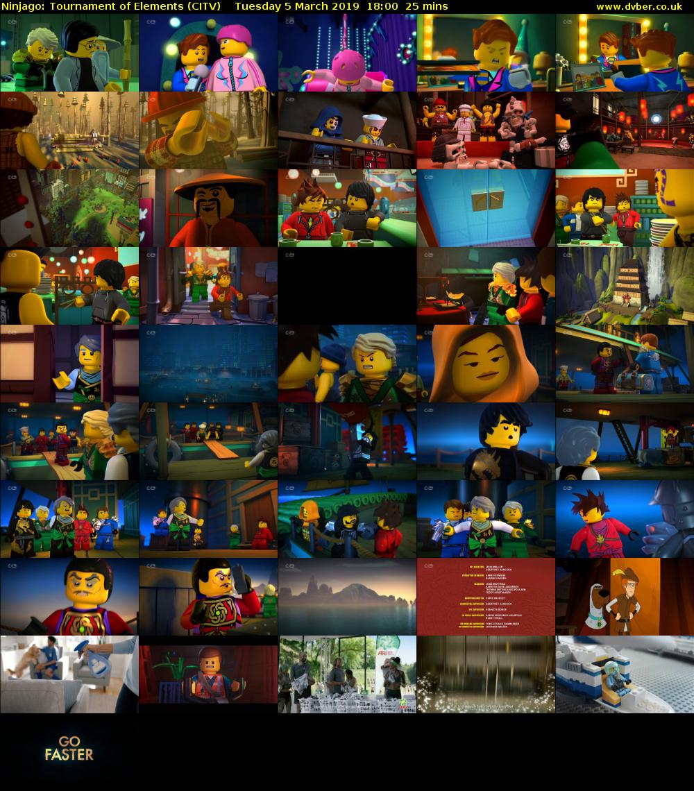 Ninjago: Tournament of Elements (CITV) Tuesday 5 March 2019 18:00 - 18:25