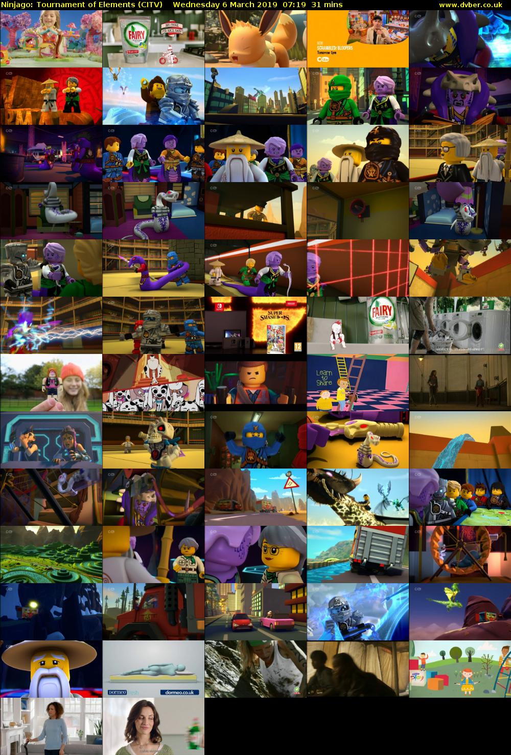 Ninjago: Tournament of Elements (CITV) Wednesday 6 March 2019 07:19 - 07:50