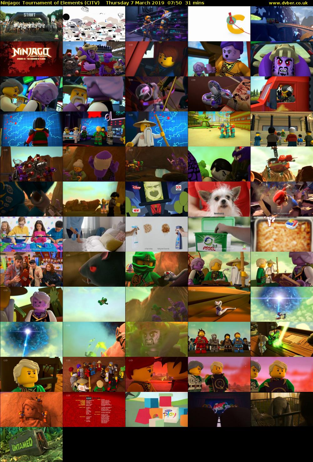 Ninjago: Tournament of Elements (CITV) Thursday 7 March 2019 07:50 - 08:21