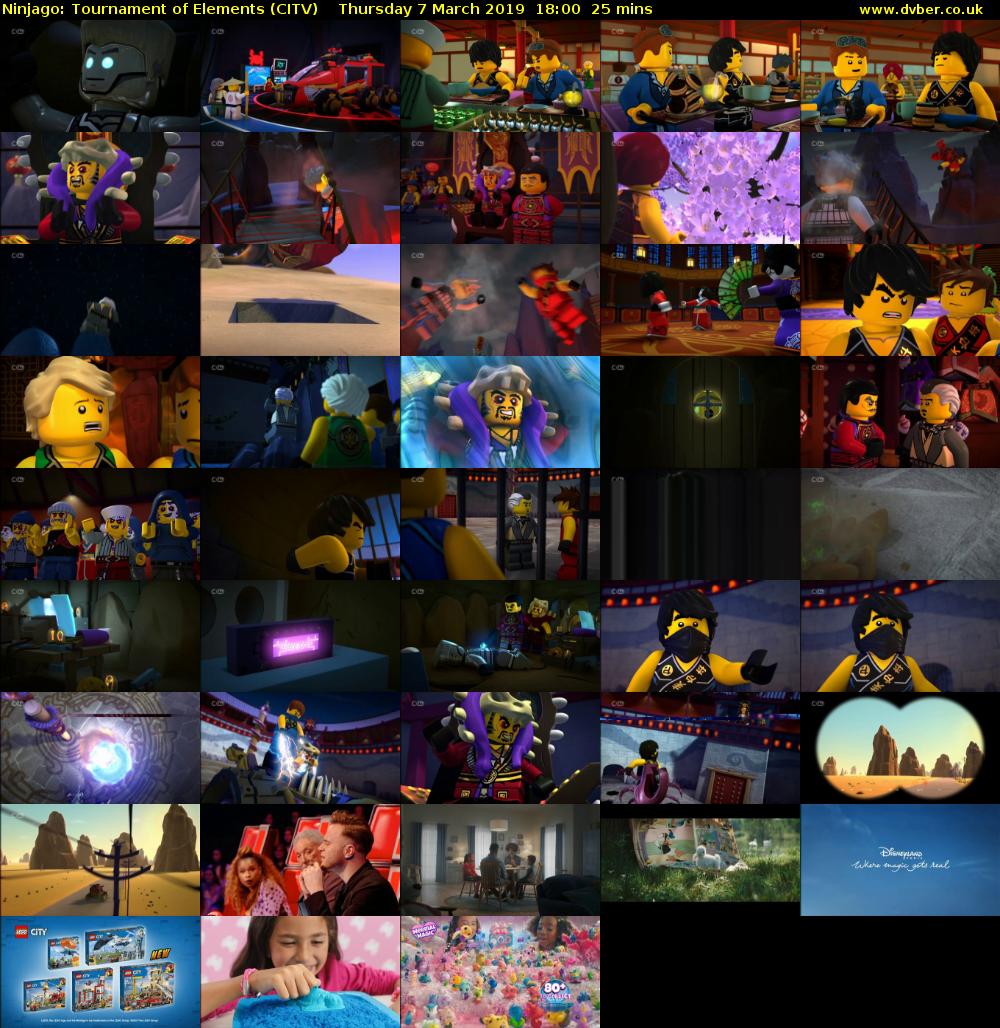 Ninjago: Tournament of Elements (CITV) Thursday 7 March 2019 18:00 - 18:25
