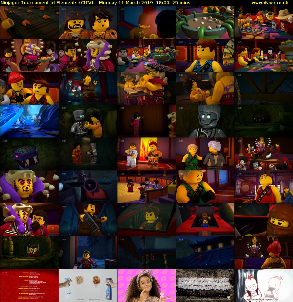 Ninjago: Tournament of Elements (CITV) Monday 11 March 2019 18:00 - 18:25