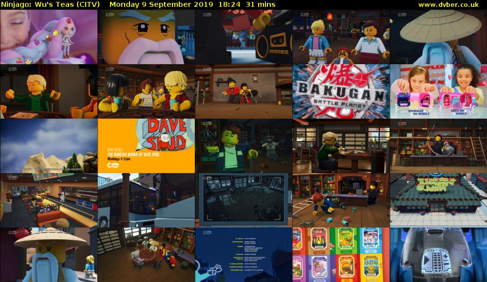 Ninjago: Wu's Teas (CITV) Monday 9 September 2019 18:24 - 18:55