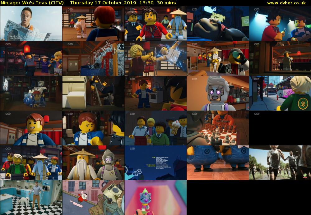 Ninjago: Wu's Teas (CITV) Thursday 17 October 2019 13:30 - 14:00