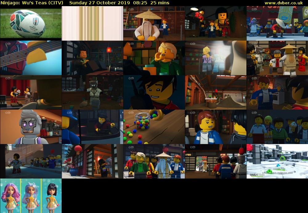 Ninjago: Wu's Teas (CITV) Sunday 27 October 2019 08:25 - 08:50