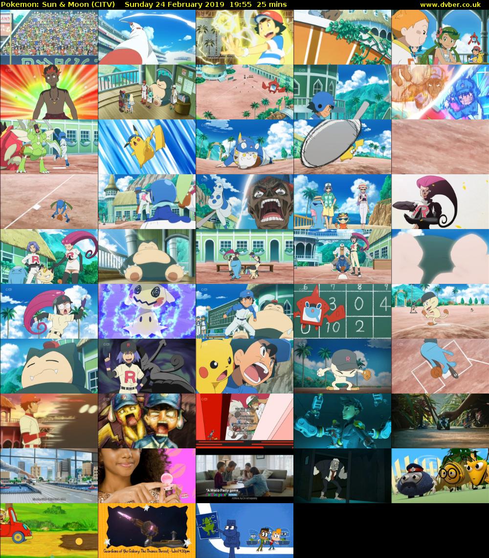Pokemon: Sun & Moon (CITV) Sunday 24 February 2019 19:55 - 20:20