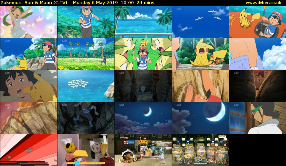 Pokemon: Sun & Moon (CITV) Monday 6 May 2019 10:00 - 10:24