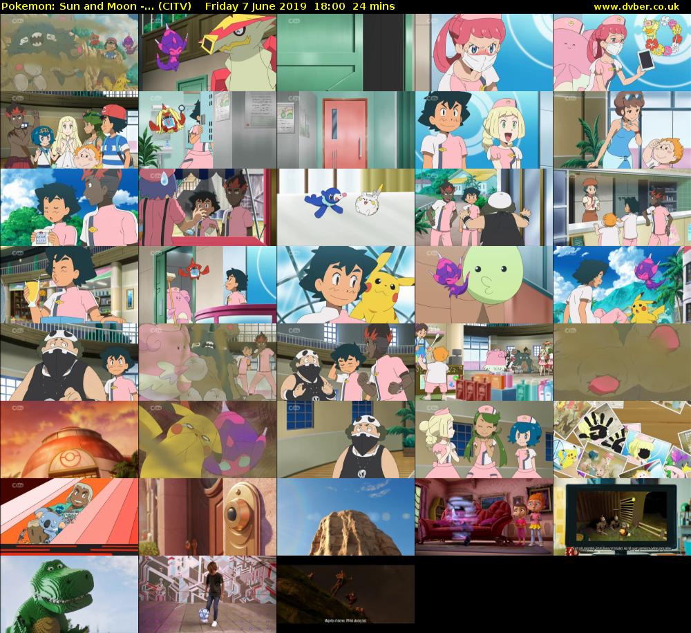 Pokemon: Sun and Moon -... (CITV) Friday 7 June 2019 18:00 - 18:24