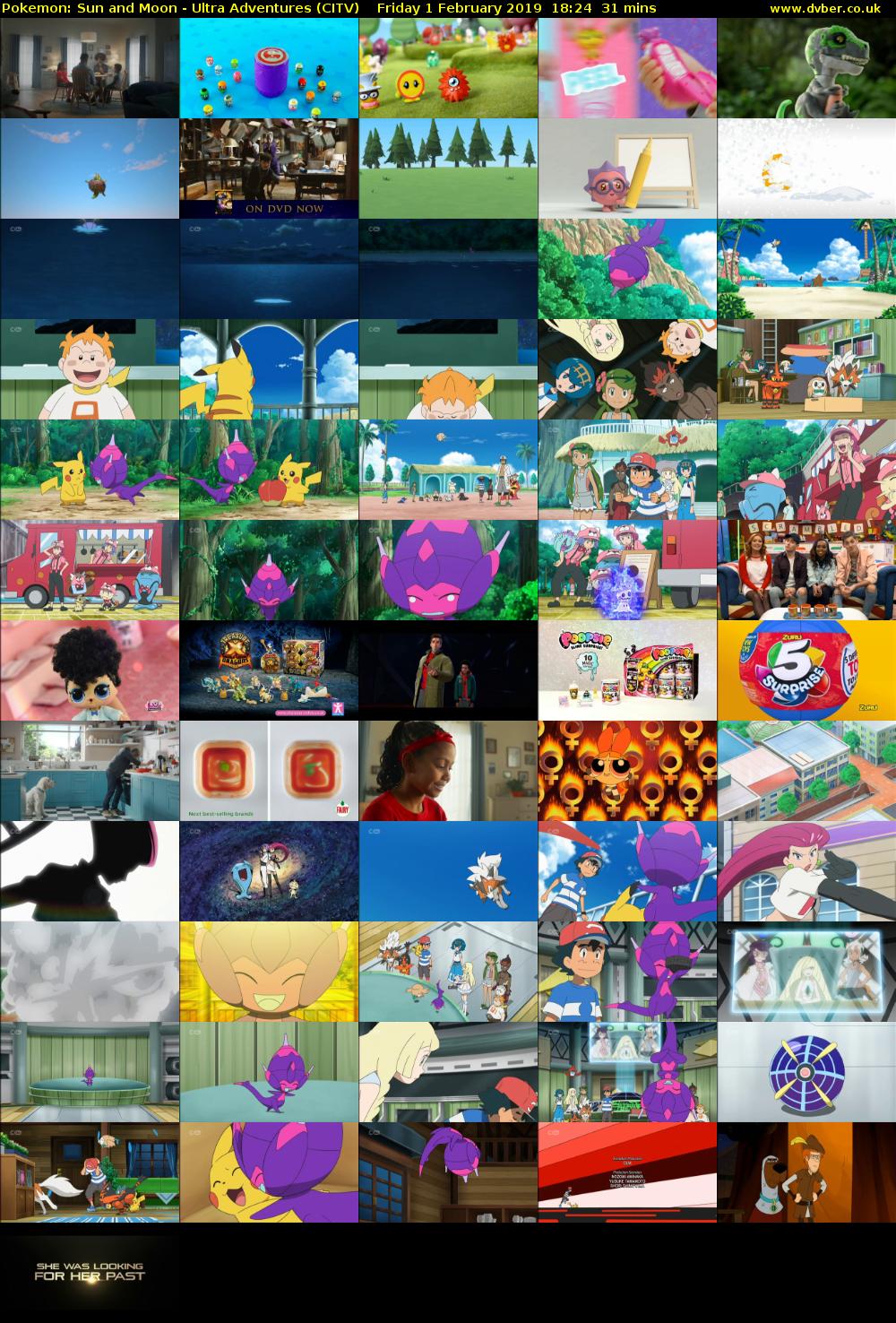 Pokemon: Sun and Moon - Ultra Adventures (CITV) Friday 1 February 2019 18:24 - 18:55