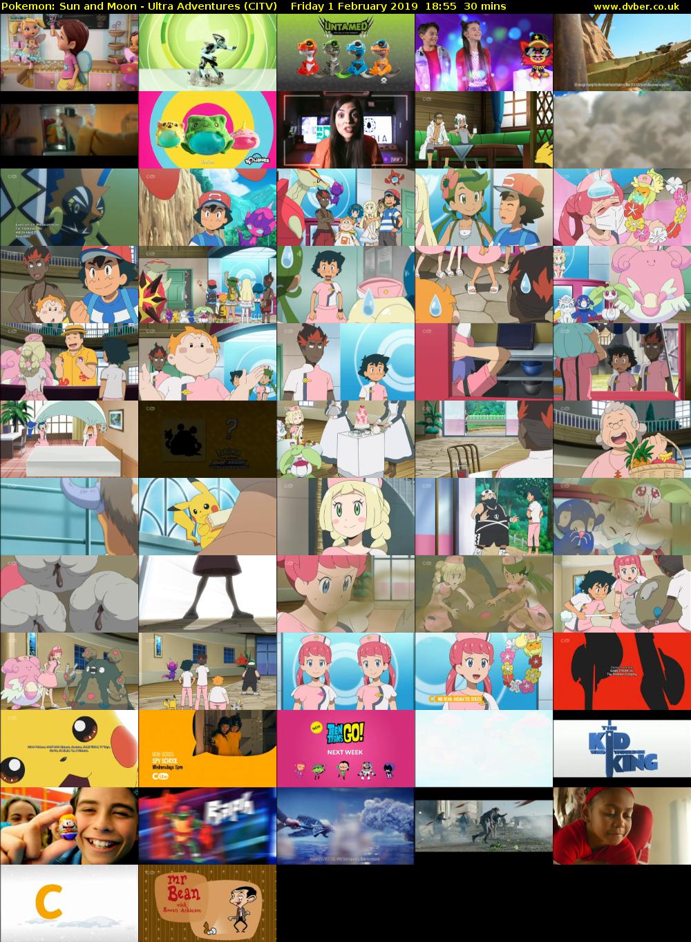 Pokemon: Sun and Moon - Ultra Adventures (CITV) Friday 1 February 2019 18:55 - 19:25