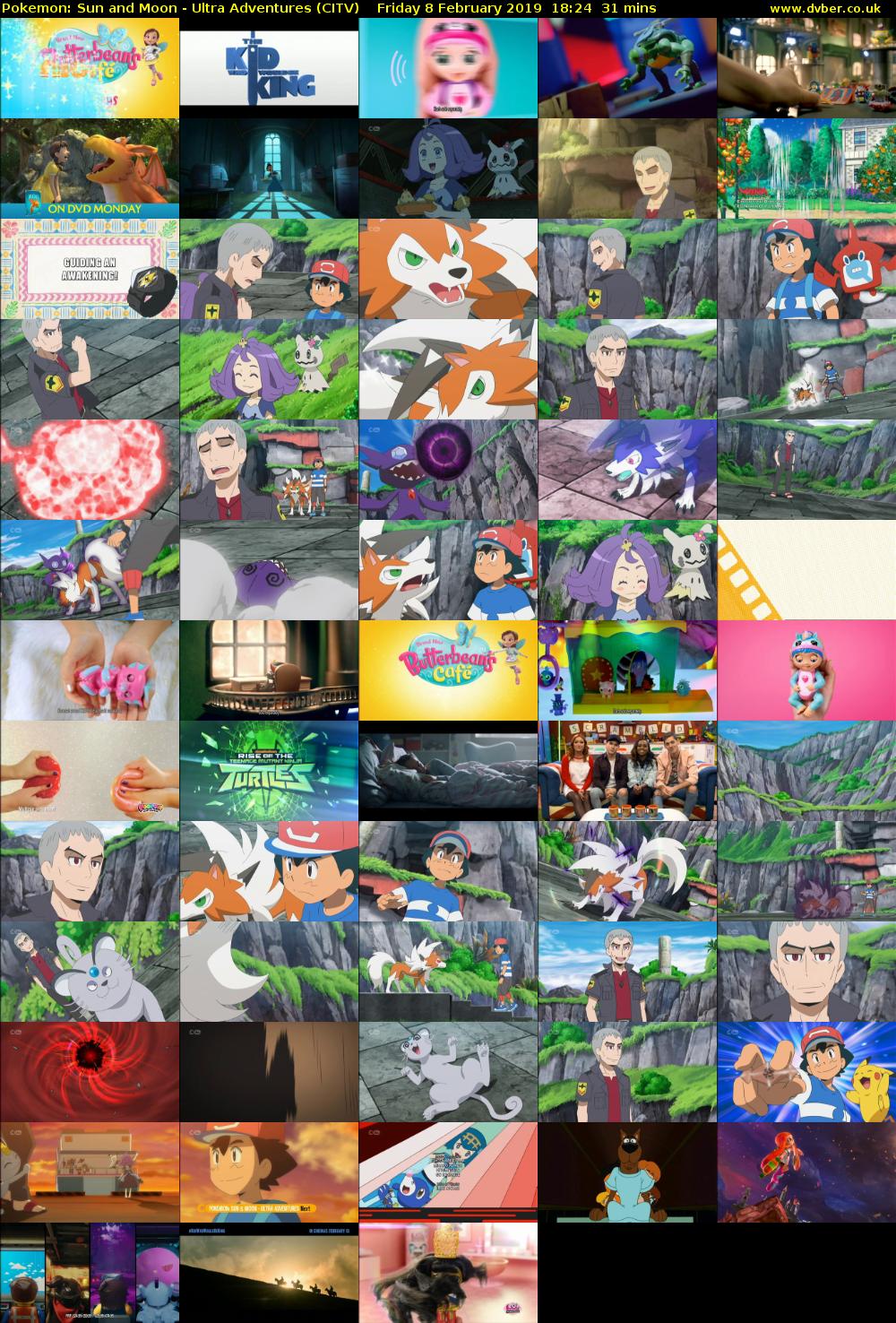 Pokemon: Sun and Moon - Ultra Adventures (CITV) Friday 8 February 2019 18:24 - 18:55
