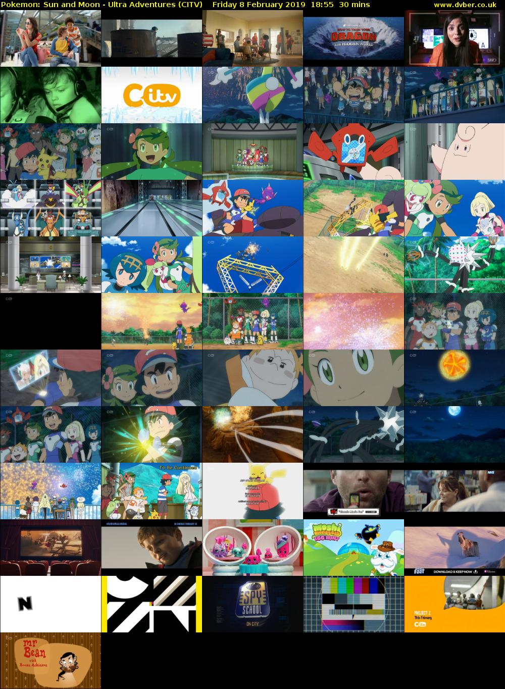 Pokemon: Sun and Moon - Ultra Adventures (CITV) Friday 8 February 2019 18:55 - 19:25