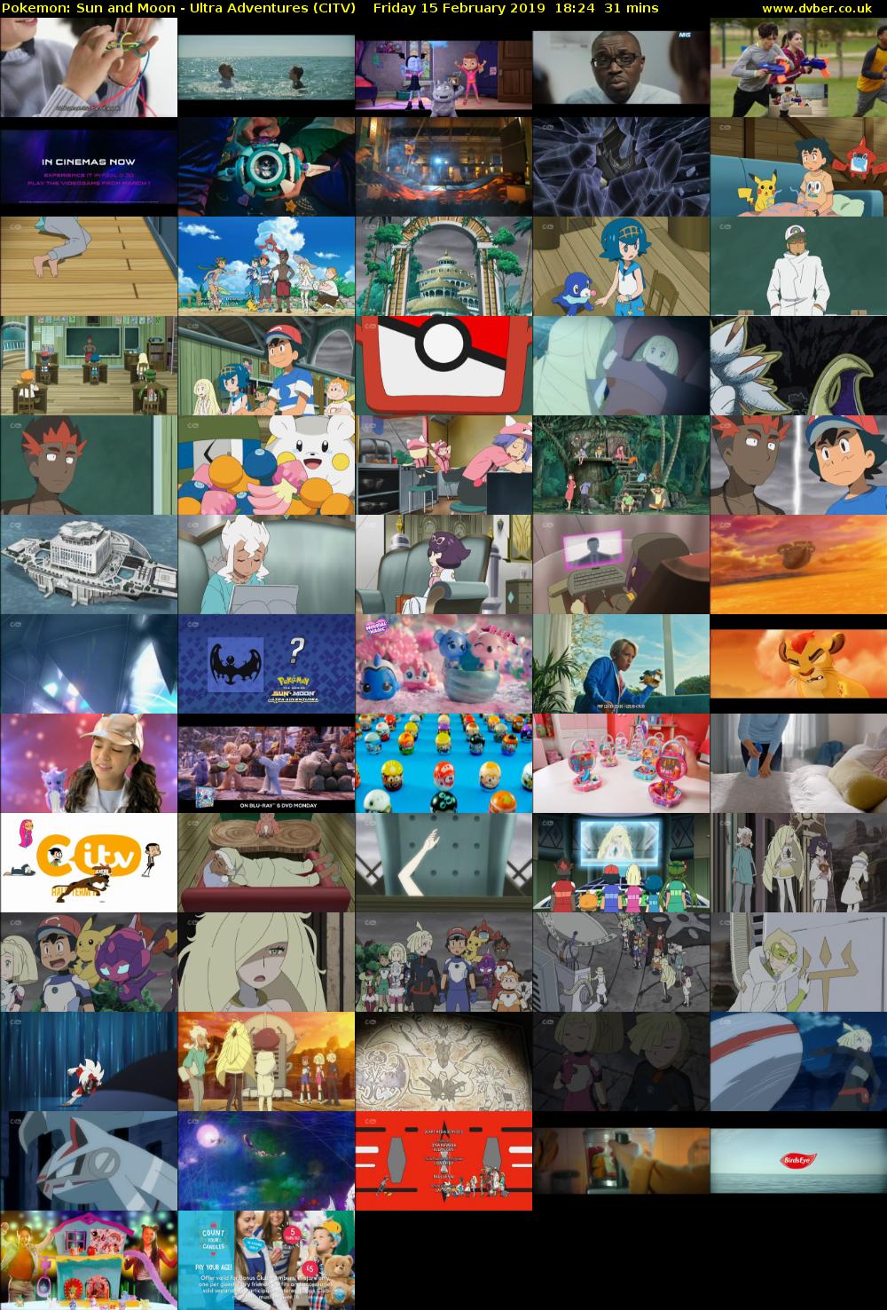 Pokemon: Sun and Moon - Ultra Adventures (CITV) Friday 15 February 2019 18:24 - 18:55