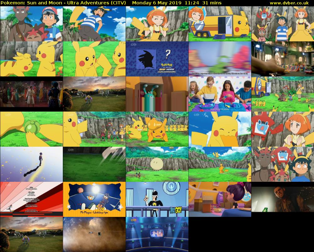 Pokemon: Sun and Moon - Ultra Adventures (CITV) Monday 6 May 2019 11:24 - 11:55