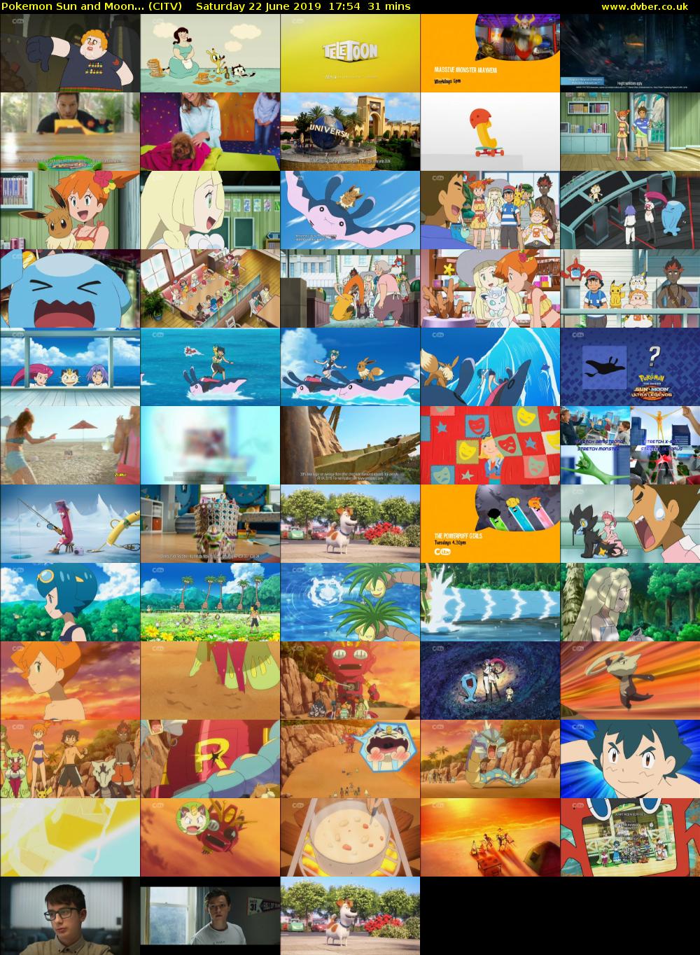 Pokemon Sun and Moon... (CITV) Saturday 22 June 2019 17:54 - 18:25