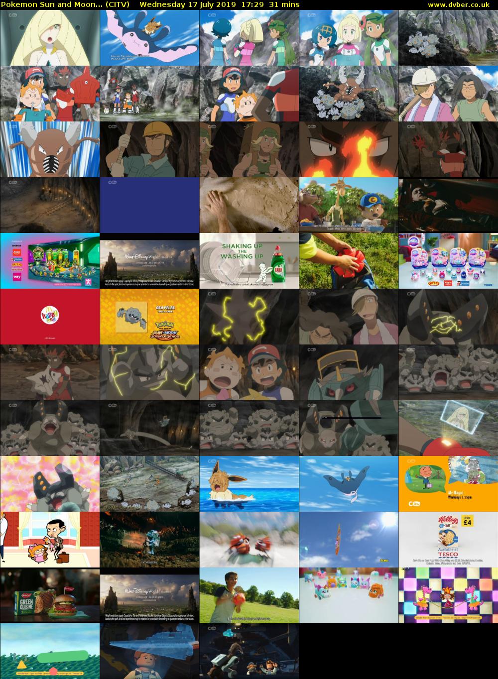 Pokemon Sun and Moon... (CITV) Wednesday 17 July 2019 17:29 - 18:00