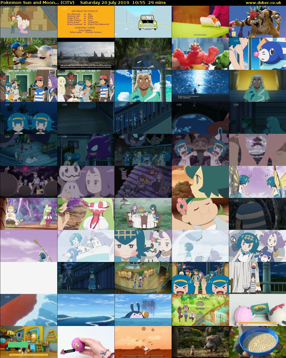 Pokemon Sun and Moon... (CITV) Saturday 20 July 2019 10:55 - 11:24