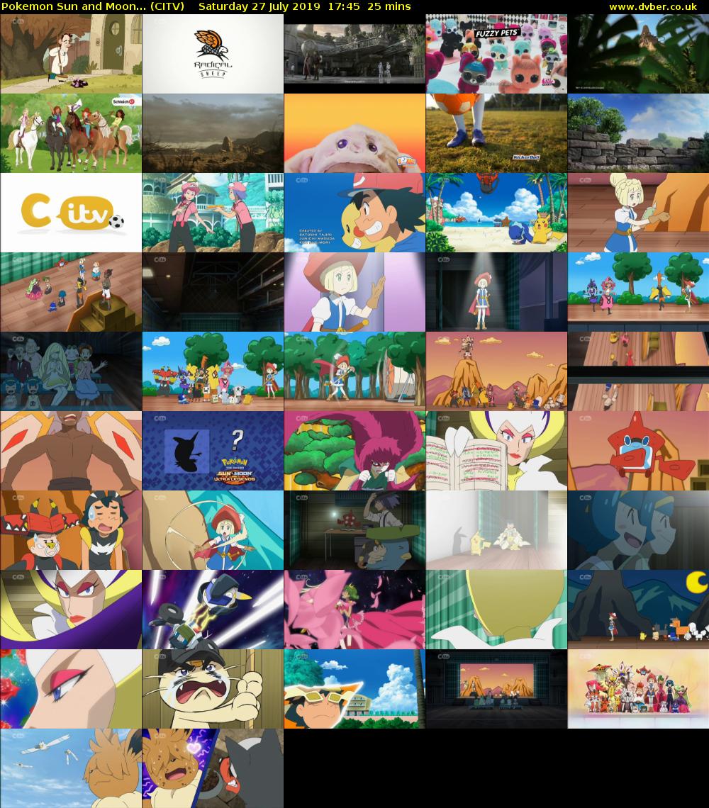 Pokemon Sun and Moon... (CITV) Saturday 27 July 2019 17:45 - 18:10