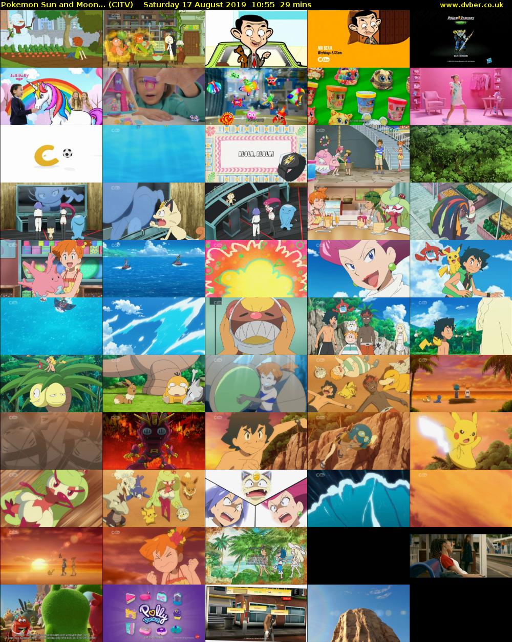 Pokemon Sun and Moon... (CITV) Saturday 17 August 2019 10:55 - 11:24
