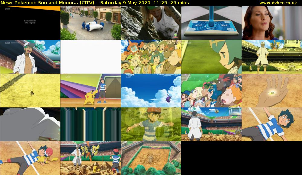 Pokemon Sun and Moon:... (CITV) Saturday 9 May 2020 11:25 - 11:50