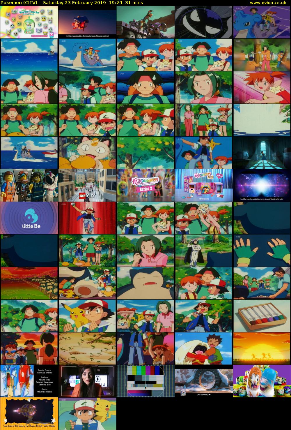 Pokemon (CITV) Saturday 23 February 2019 19:24 - 19:55