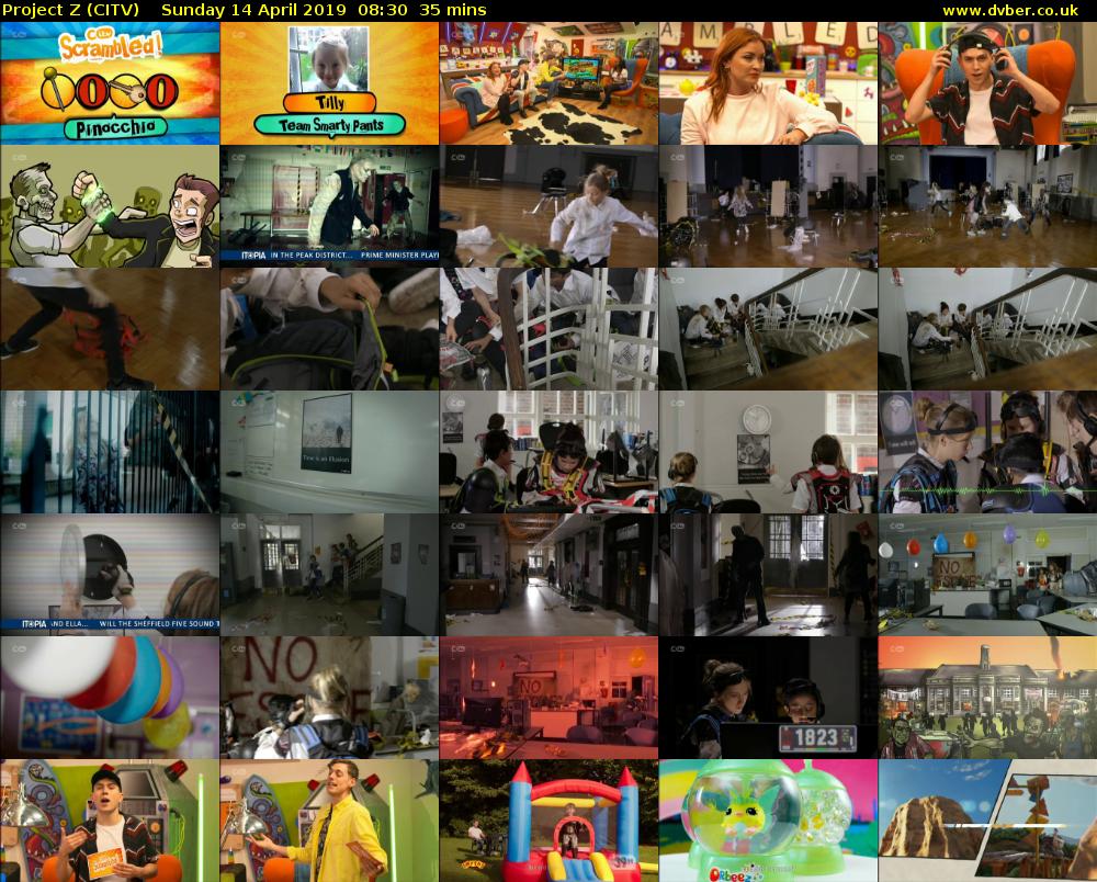 Project Z (CITV) Sunday 14 April 2019 08:30 - 09:05