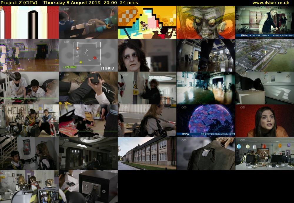 Project Z (CITV) Thursday 8 August 2019 20:00 - 20:24
