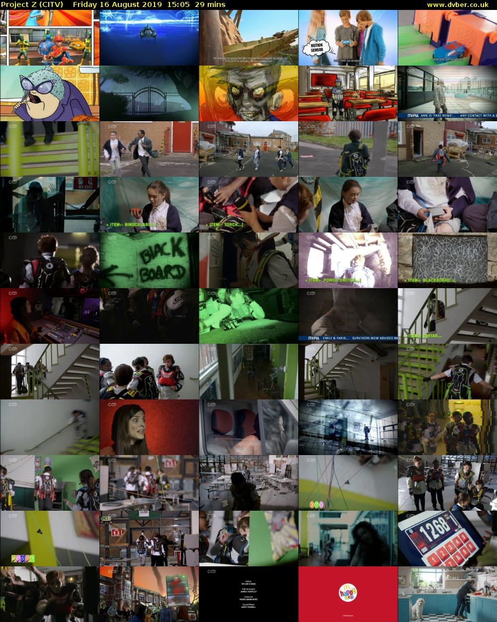 Project Z (CITV) Friday 16 August 2019 15:05 - 15:34