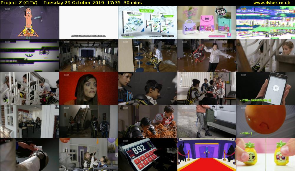 Project Z (CITV) Tuesday 29 October 2019 17:35 - 18:05