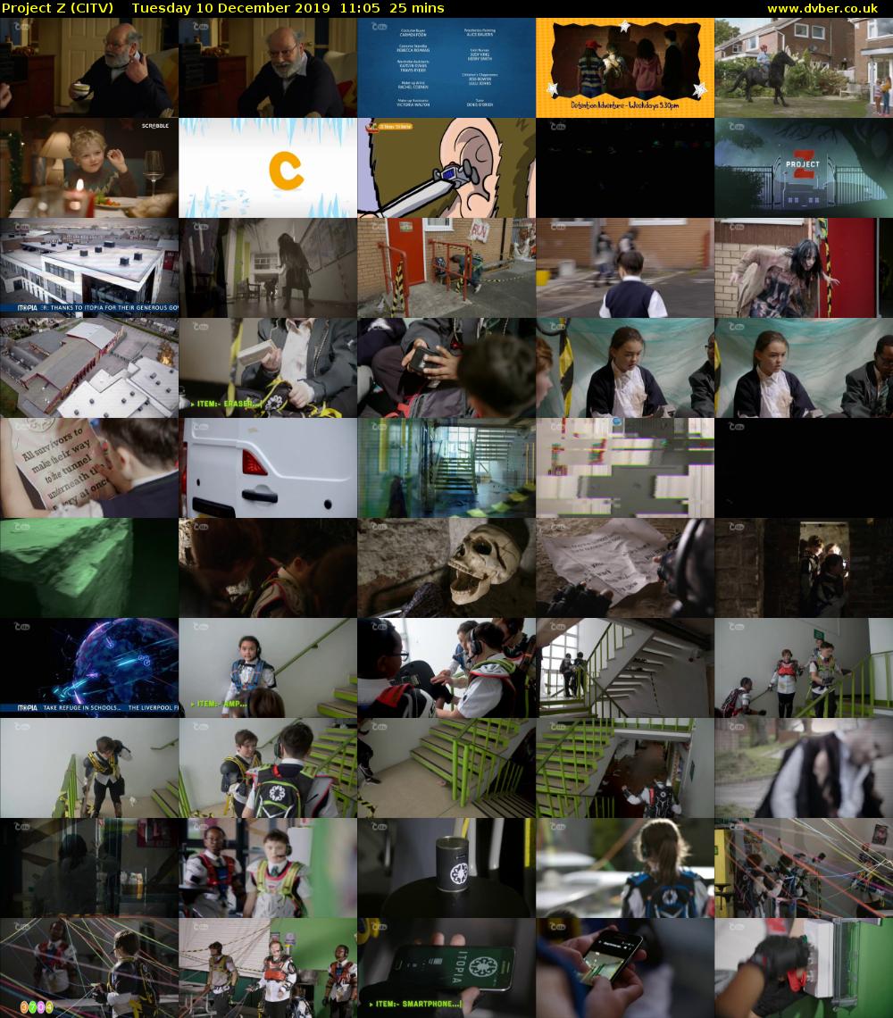 Project Z (CITV) Tuesday 10 December 2019 11:05 - 11:30