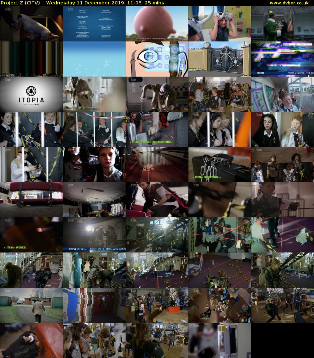 Project Z (CITV) Wednesday 11 December 2019 11:05 - 11:30
