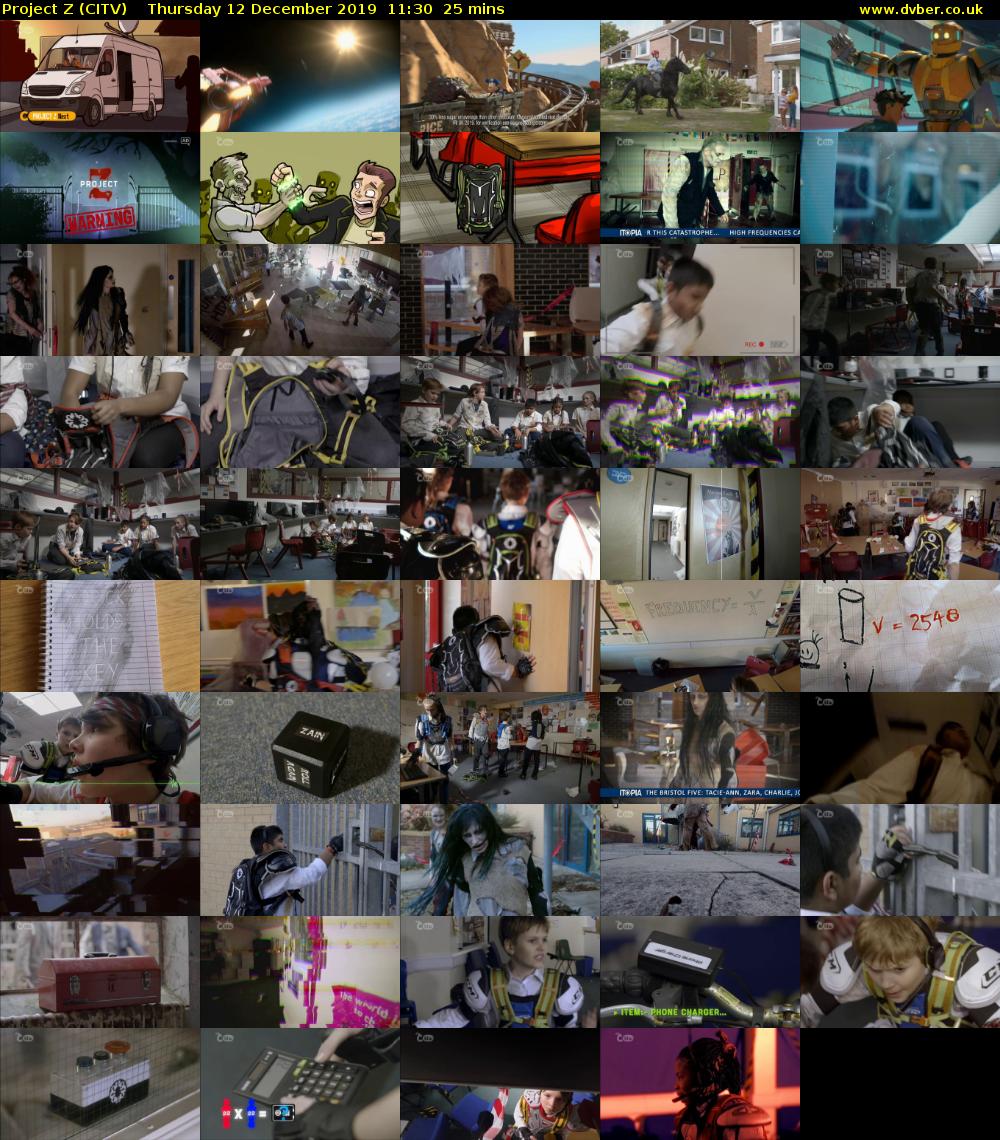 Project Z (CITV) Thursday 12 December 2019 11:30 - 11:55